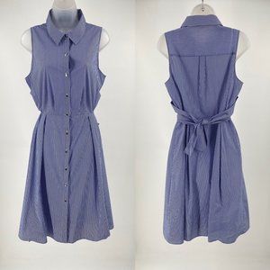 Ivanka Trump Button Front Sleeveless Summer Dress Size 6